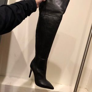 Over the knee heel boots